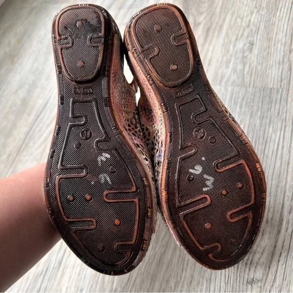 La Pinta Watercolor Wooden Cork-Bottom‎ Wedges - Picture 9 of 9